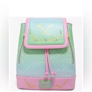 Loungefly Wicked For Good Iridescent Ombré Mini Backpack NWT